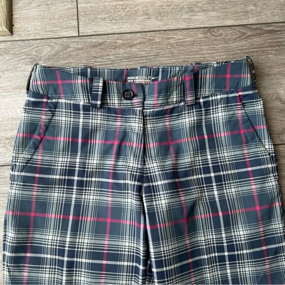 Nike Modern Rise Golf Plaid Pants Style 508275-010 - Picture 2 of 13